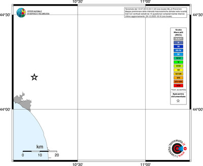 Mappa MCS - territori località