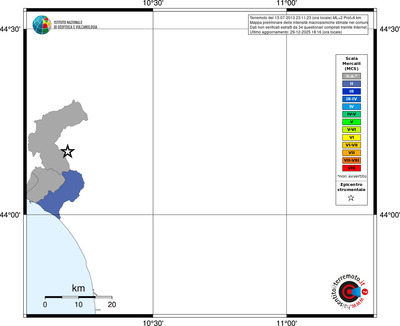 Mappa MCS - territori comuni