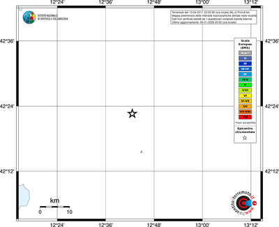 Mappa EMS - territori località
