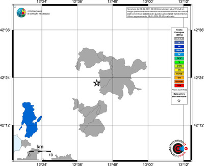 Mappa EMS - territori comuni