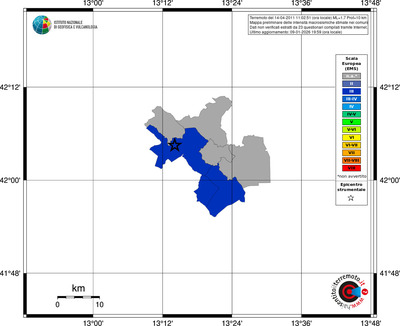 Mappa EMS - territori comuni
