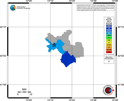 Mappa MCS - territori comuni
