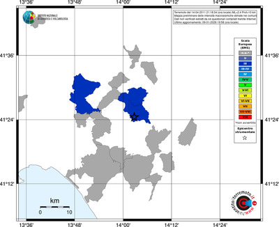 Mappa EMS - territori comuni