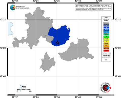 Mappa EMS - territori comuni