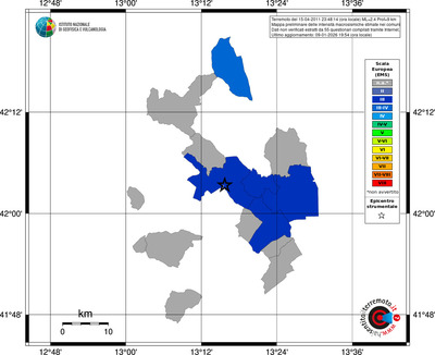 Mappa EMS - territori comuni