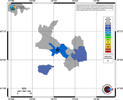 Mappa MCS - territori comuni