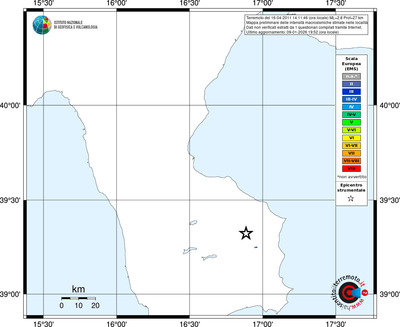 Mappa EMS - territori località