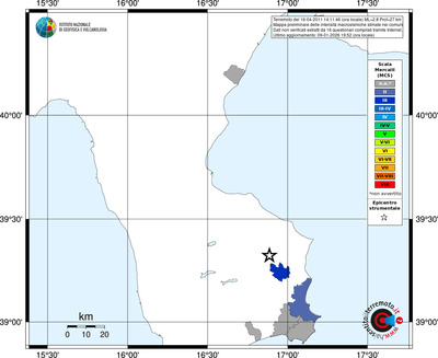 Mappa MCS - territori comuni