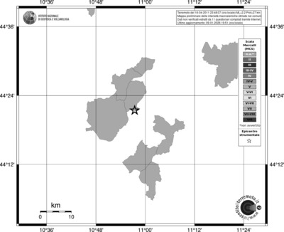 Mappa MCS - territori comuni