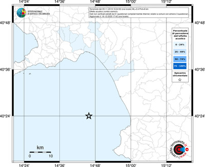 Mappa territorio comunale con almeno 3 questionari