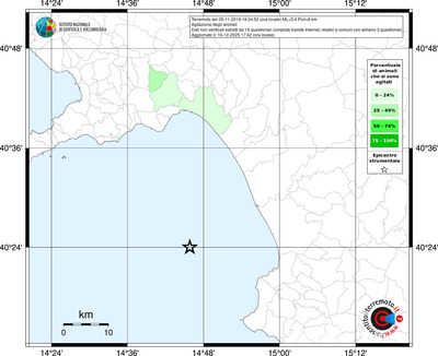 Mappa territorio comunale con almeno 3 questionari