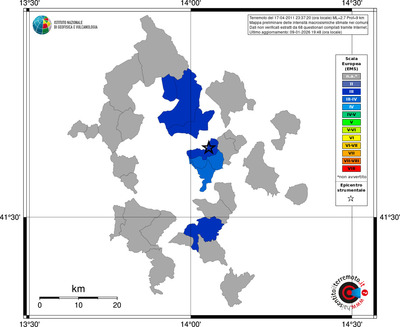 Mappa EMS - territori comuni