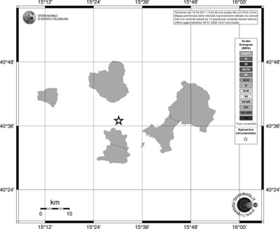 Mappa EMS - territori comuni