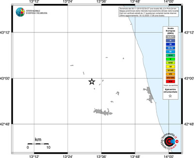 Mappa EMS - territori località