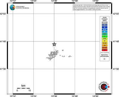 Mappa EMS - territori località