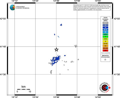 Mappa EMS - territori località