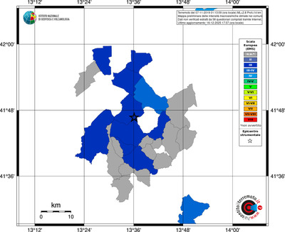 Mappa EMS - territori comuni