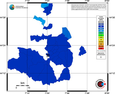 Mappa EMS - territori comuni