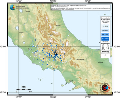 Mappa comuni con almeno 3 questionari