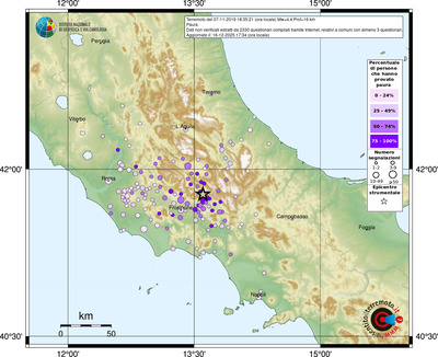 Mappa comuni con almeno 3 questionari