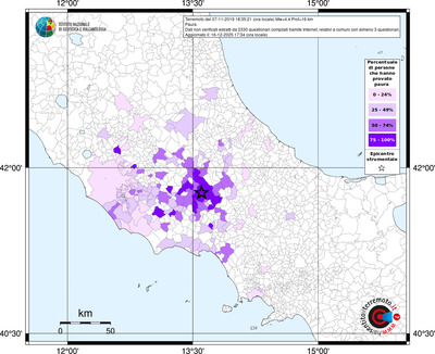 Mappa territorio comunale con almeno 3 questionari