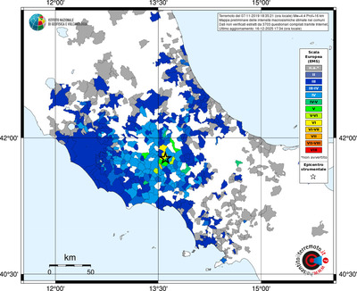 Mappa EMS - territori comuni