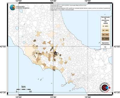 Mappa territorio comunale con almeno 3 questionari
