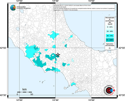 Mappa territorio comunale con almeno 3 questionari