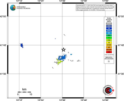 Mappa EMS - territori località