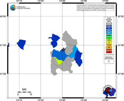 Mappa EMS - territori comuni