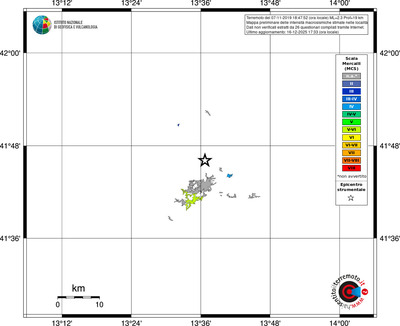Mappa MCS - territori località