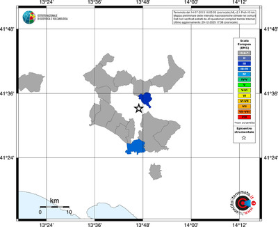 Mappa EMS - territori comuni