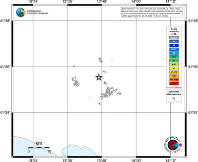 Mappa MCS - territori località
