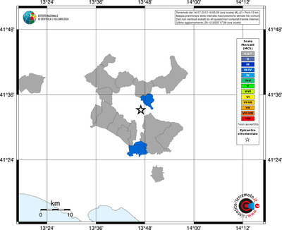 Mappa MCS - territori comuni