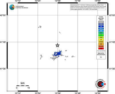 Mappa MCS - territori località