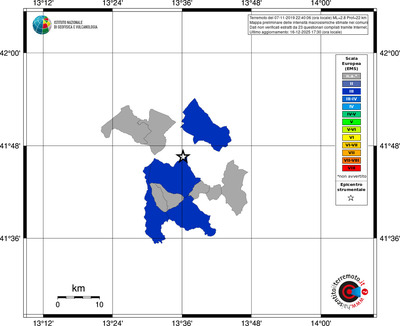 Mappa EMS - territori comuni