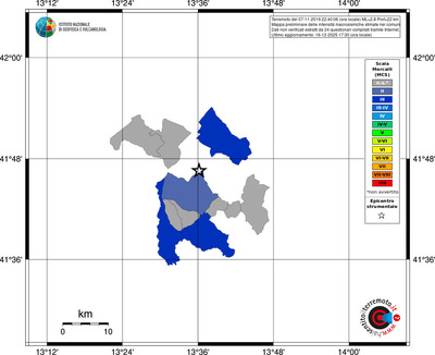 Mappa MCS - territori comuni