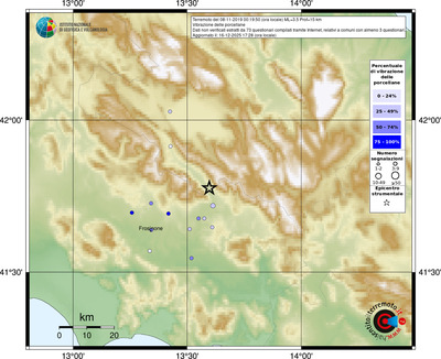 Mappa comuni con almeno 3 questionari