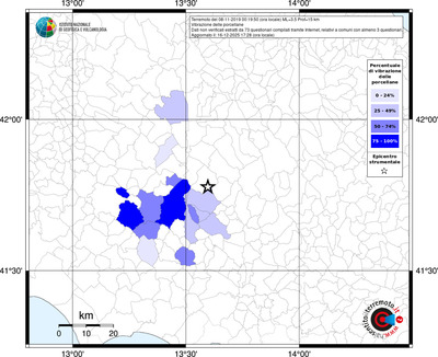 Mappa territorio comunale con almeno 3 questionari