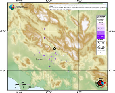 Mappa comuni con almeno 3 questionari