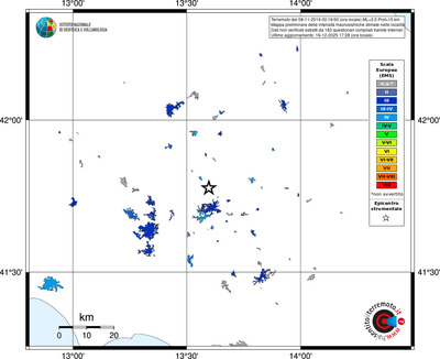 Mappa EMS - territori località