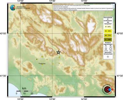 Mappa comuni con almeno 3 questionari