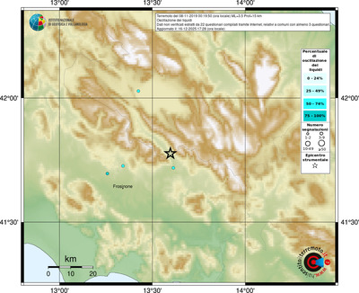 Mappa comuni con almeno 3 questionari