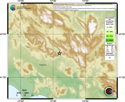 Mappa comuni con almeno 3 questionari