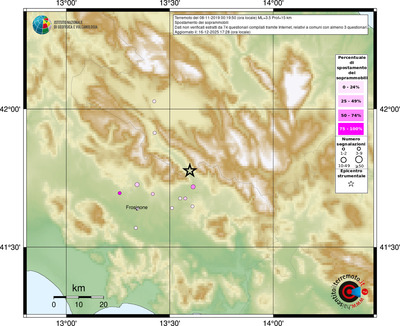 Mappa comuni con almeno 3 questionari