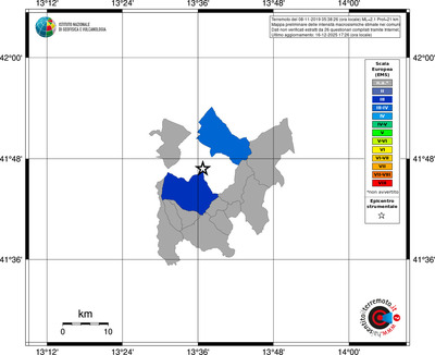 Mappa EMS - territori comuni