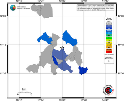 Mappa MCS - territori comuni