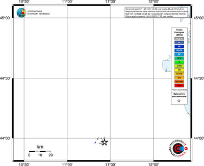 Mappa EMS - territori località