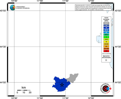 Mappa EMS - territori comuni