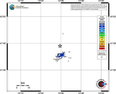 Mappa EMS - territori località